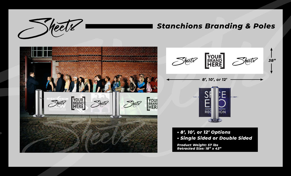 stanchions Branding wraps